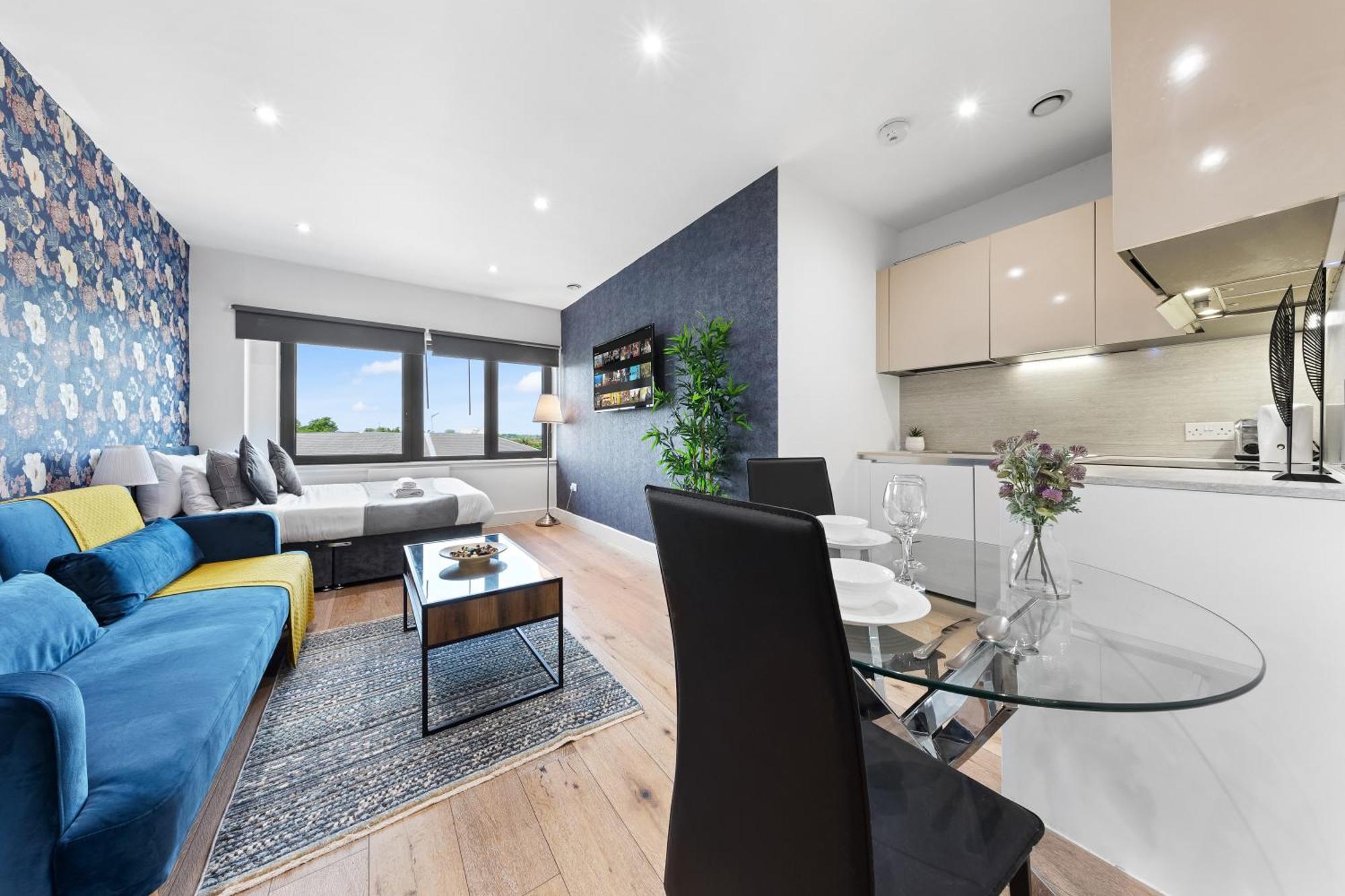 Modern One Bedroom Flat - Sleeps 5 -Near Heathrow - London Ub3 Exterior foto